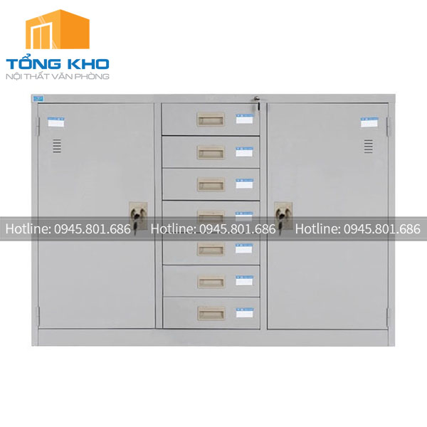 Tủ tài liệu ghép Hòa Phát TU118-7DB