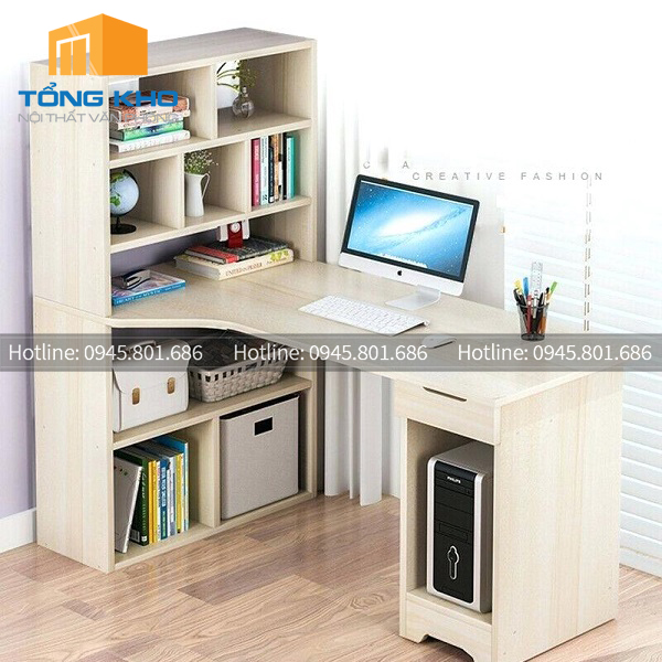 Điểm danh 3 mẫu bàn học liền giá sách Fami được yêu thích nhất