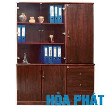 Tủ gỗ sơn PU cao cấp Hòa Phát DC1350H1