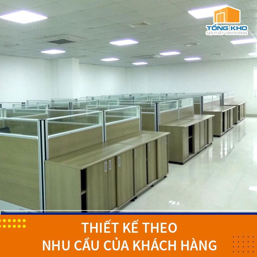 Thiết kế vách ngăn văn phòng giá rẻ Hà Nội theo yêu cầu