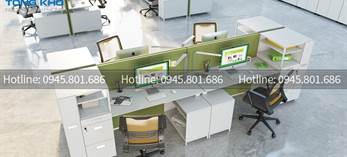 Các mẫu bàn làm việc nhân viên Fami đẹp nhất chưa đến 1,5 triệu