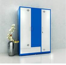 Tủ sắt gia đình CA-9A-1KL màu xanh để quần áo