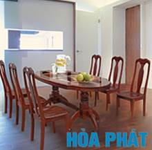 TB1018 (TB10) bàn ăn gỗ tự nhiên acacia hòa phát