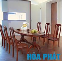 TB1018 (TB10) bàn ăn gỗ tự nhiên acacia hòa phát