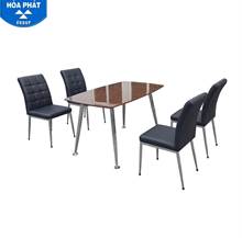 Bộ bàn ghế ăn gia đình Hòa Phát B68-Verneer, G68